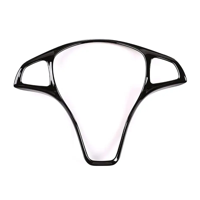 A73Q-For Mercedes Benz C E Class GLC CLA GLA W205 W213 X253 X156 Car Steering Wheel Decoration Frame Cover Trim Parts ,Bright Bl