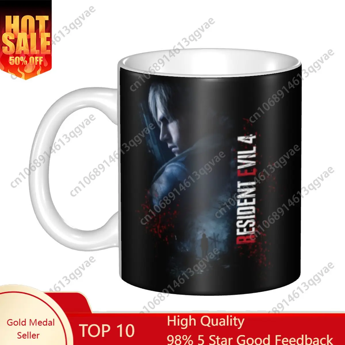 

Trans Leon Kennedy Horror Tv Movies Mugs Personalized Ceramic Coffee Mug Creative Gift 11 Oz Water Drinking Tee Juice Cups