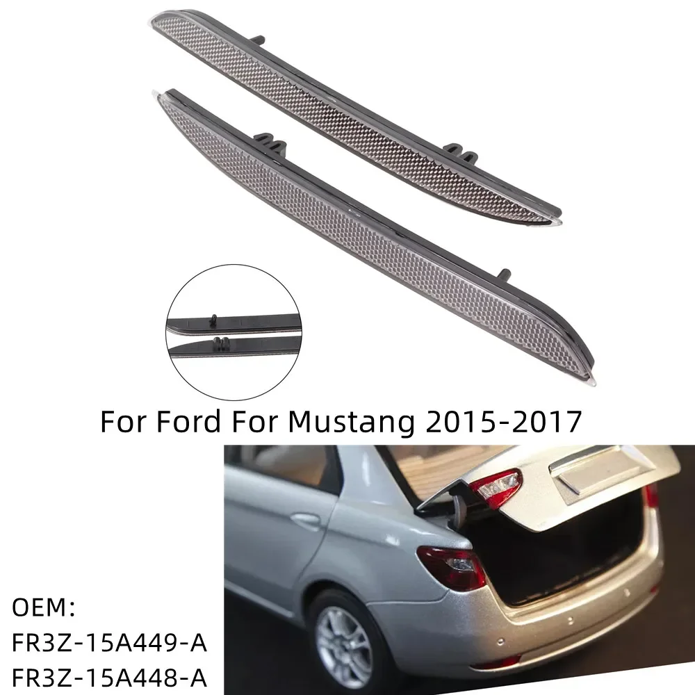 

1 Pair Black Modification Of Mustang Rear Bar Reflector Modification Of Rear Bar Reflector For Ford Mustang 2015-2017 FR3Z-15A44