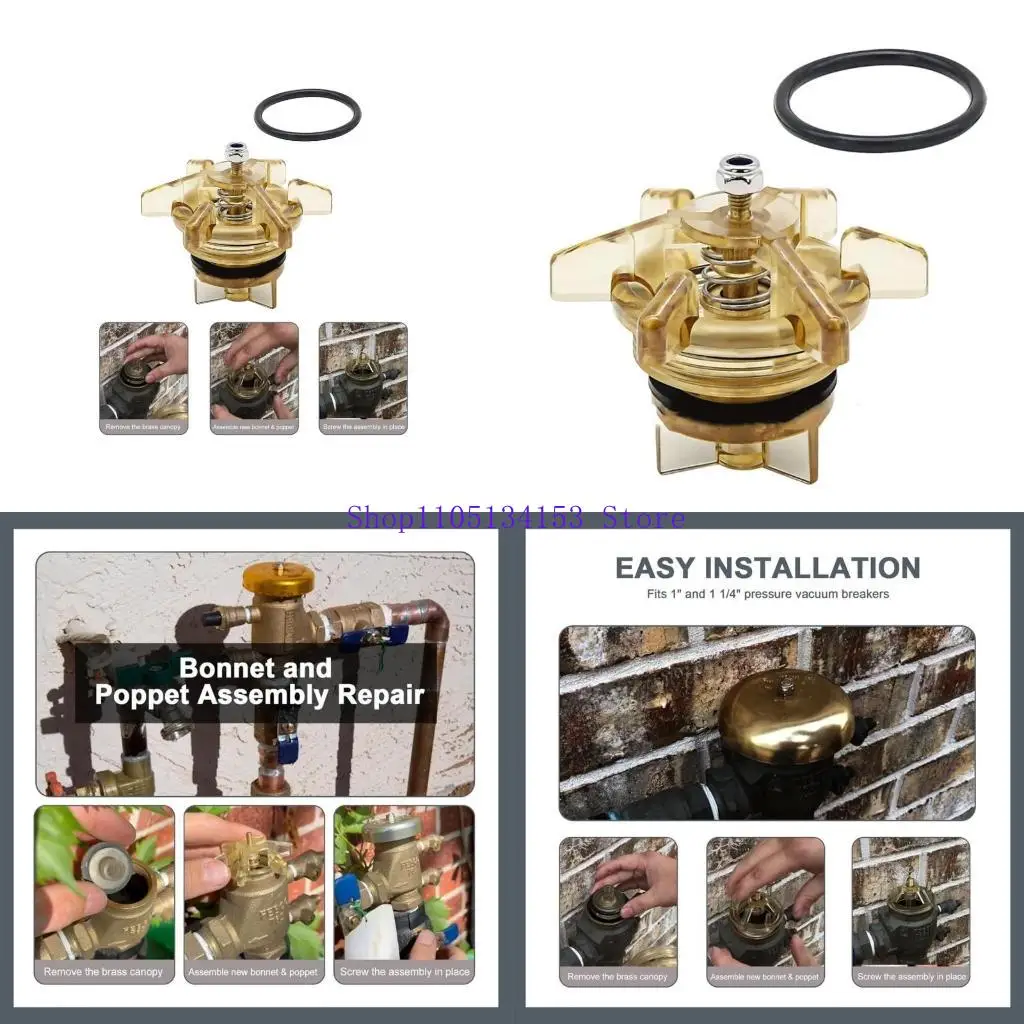 

HG89 Essential Repair с желтым капотом и поппетами для 765-050 765-075 3/4" вакуумный выключатель и профилактика