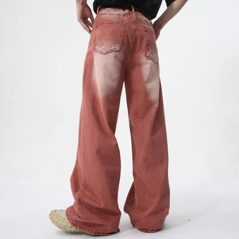 HKSH صيف جديد الرجال المد التصميم الأصلي شارع العليا نمط الشباب الموضة الأمريكية العصرية عادية مستقيم غسلها الجينز Ins HK5444 #5