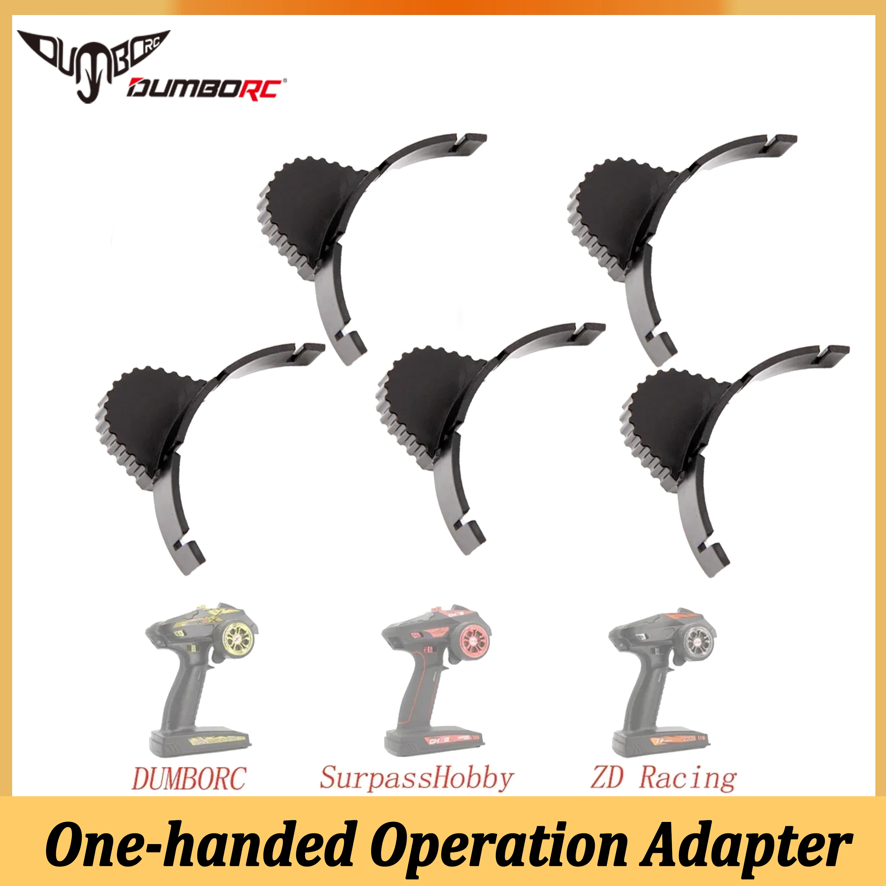 1/4/10pcs Dumborc One Handed Control Adapter Steering Wheel Transmitter for DUMBORC X6 CH4 CH6 ZD Racing Remote Controller Parts