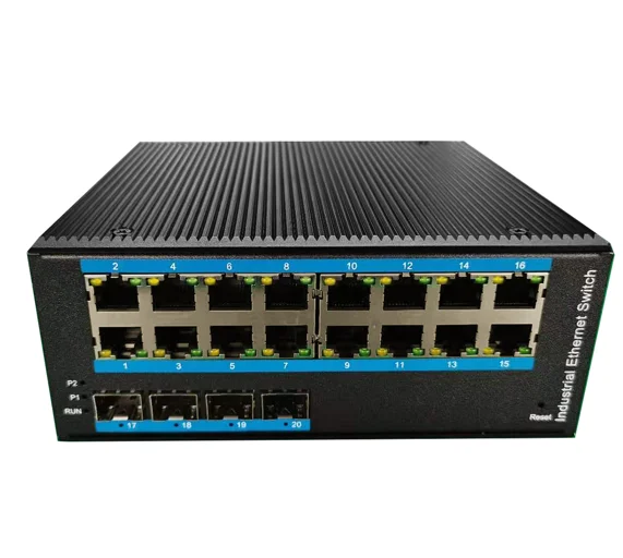 

Managed Industrial Ethernet switch with FCC CE RoHS Compliant Products UOTEK UT-62416F-16T-4GP-BNF-EN RTS