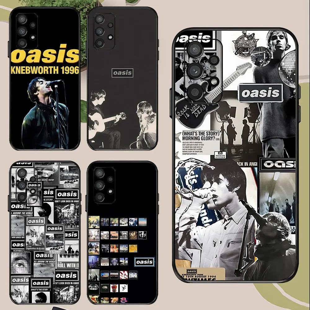 O-Oasis-s Band Phone Case For Samsung Galaxy A52 A12 A51 S21 Edge S22ULTRA S23 S24 Plus Ultra Black Cover