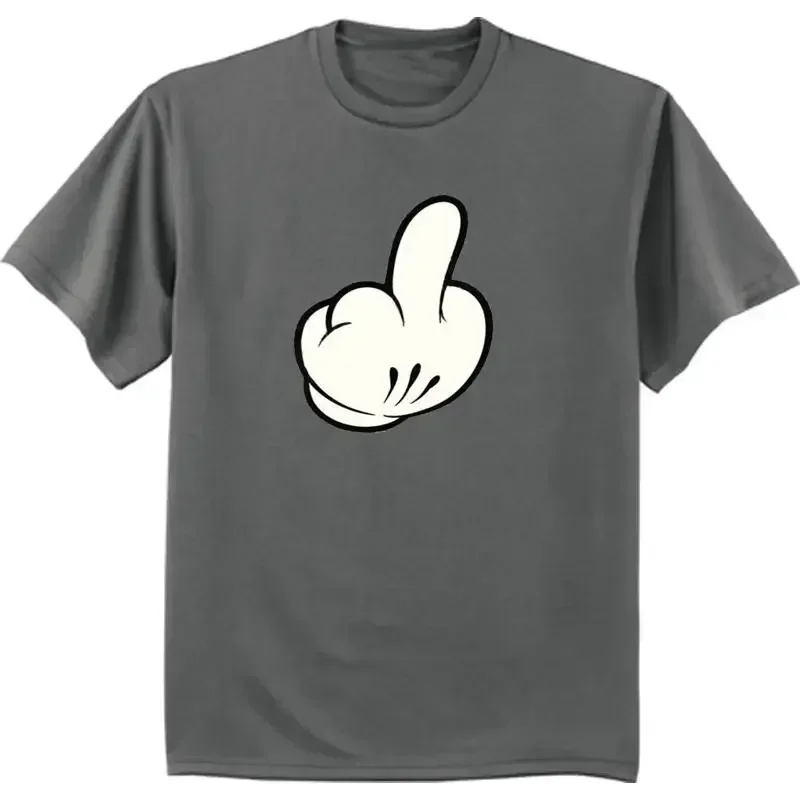 Big And Tall T Shirt Funny Middle Finger Tee King Size Mens Shirts