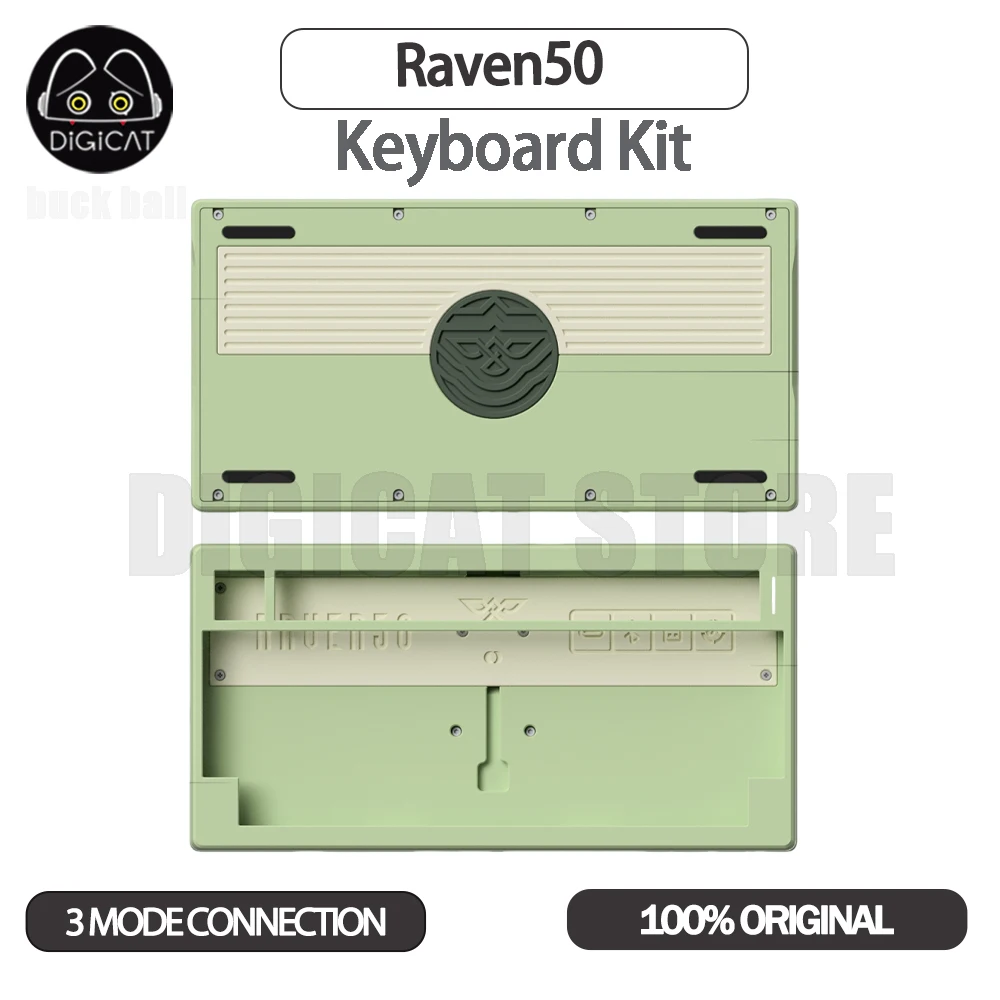 Raven50 Wireless Mechanical Keyboard Kit 3Mode Bluetooth Keyboard Kit Gasket Custom Single Key Slotting Keyboard Kit Accessories
