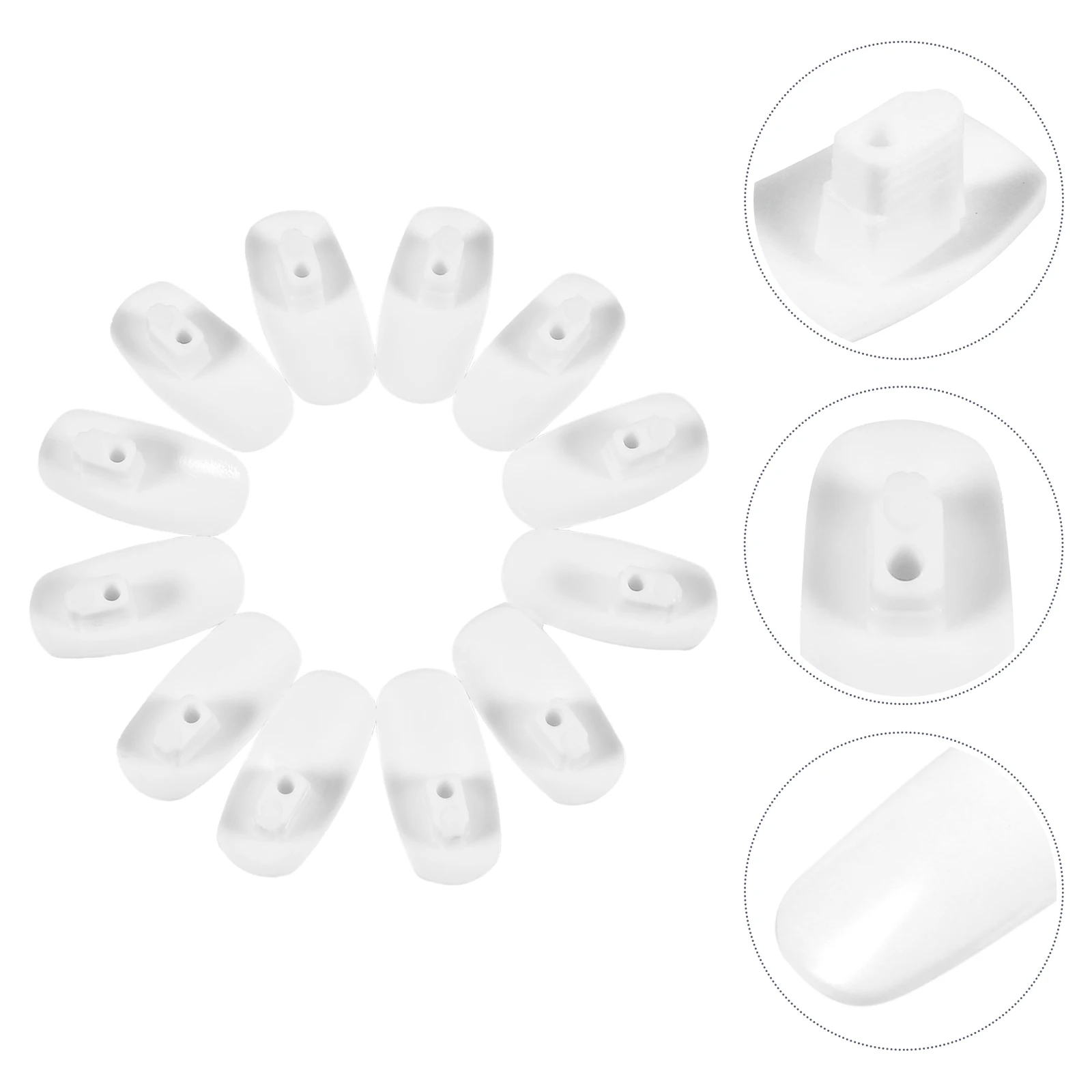 

100Pcs False Nail Tips Nail Art Practice Professional Manicure Training Reusable Fake Nails Salon Supply Fake Nails