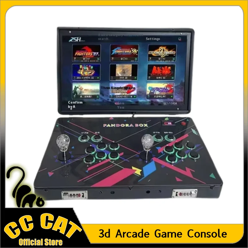 3d Arcade Game Console Home All-In-One Machine Portable Party Foldable Toys Home Joystick Game Console Boys Gifts