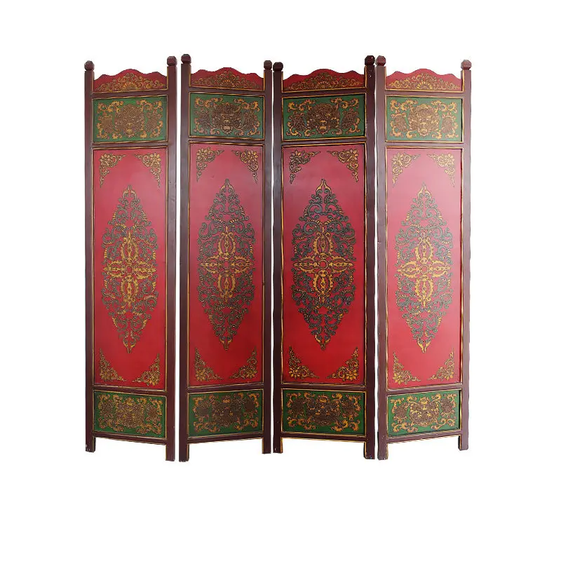 

Solid wood screen partition living room entrance porch cover decorative retro foyer cabinet