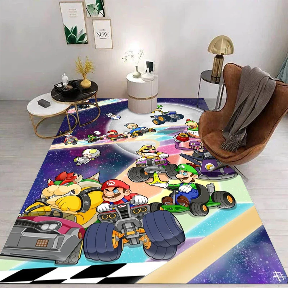 

MINISO Mario Cartoon Gift Carpet Rug for Bedroom Living Room Home Sofa Decoration,Children Game Large Decor Floor Mat