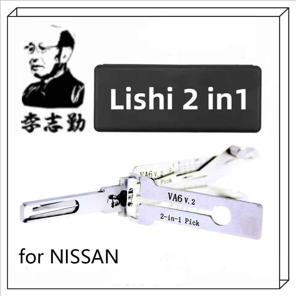 VA6 Lishi 2-in-1 Key Lock Picking Tool Car Door Open for PEUGEOT for TOYOTA for CITROEN for RENAULT for VAUXHALL/OPEL for NISSAN