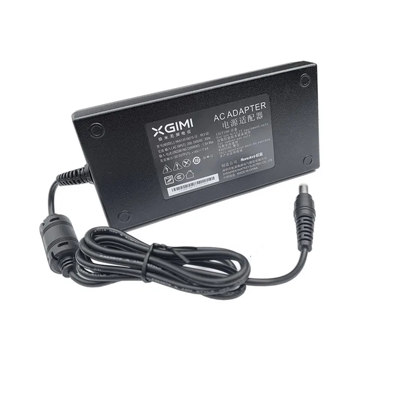 For XGIMI Projector H2 XHAD01 H1S Z5 Z4X Z6 Z3 Z8X  18V 7.5A 135W AC DC Adapter Charger HKA13518075-1E Power Suppy OEM