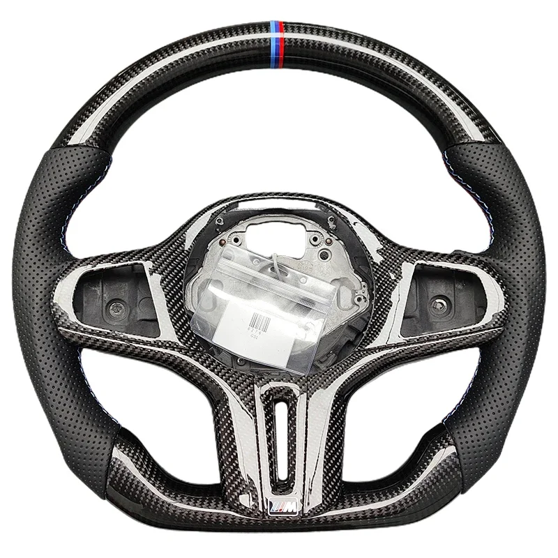 Factory Customized Carbon Fiber Leather M Sport Steering Wheel for BMW 1 2 3 4 Series G20 Steering Wheel