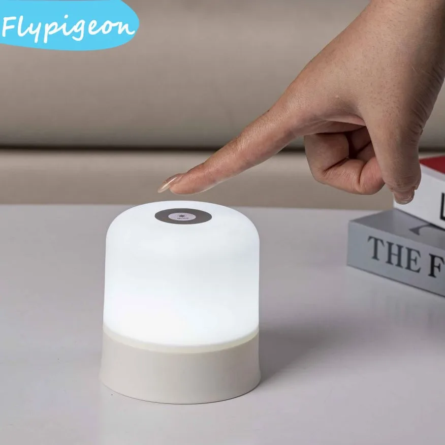 Nordic Charging LED Night Light Remote Control For Bedroom Sleep Desk Study Childrens Reading Bedside Table Lamp Lighting