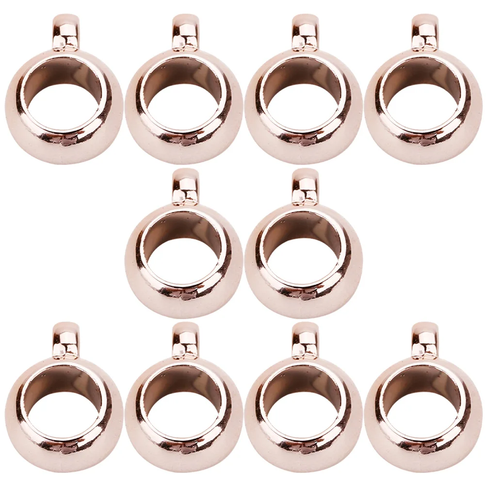 

200pcs Diy Bail Jewelry Making Spacer Beads With Loop Hanger Tube Beads For Necklaces Bracelets Craft Accessories Findings