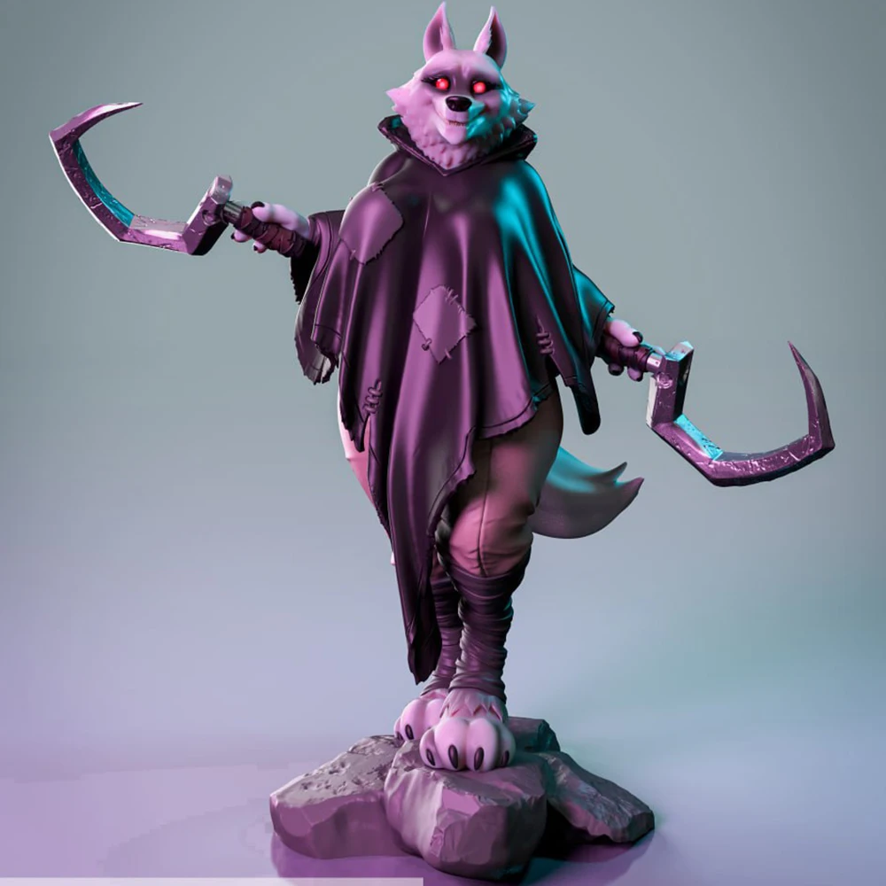 

NSFW Bad Wolf FUTA 1/24 Scale Resin Figure Model Kit Sexy Diorama Unassembled Unpainted Doll 3D Print DIY Statue Crafts Toy