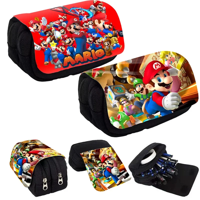 

Супер Марис пенал Kawaii принцесса персик канцелярские принадлежности обратно в школу сумка для ручек студенческие принадлежности сумка Yoshi детский подарок на день рождения