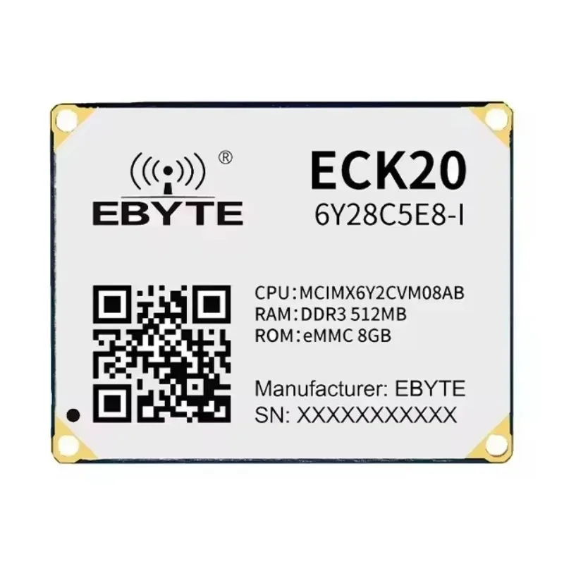 ECK20-6Y28C5E8-I MCIMX6Y2CVM08AB 512MB 8GB 792MHz Embedded Core Board MPU Design Dual Ethernet Linux Industrial Grade