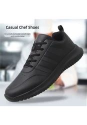 Lightweight chef shoes kitchen four seasons waterproof oilproof men and women applicable non-slip soft sole fashionable versatil