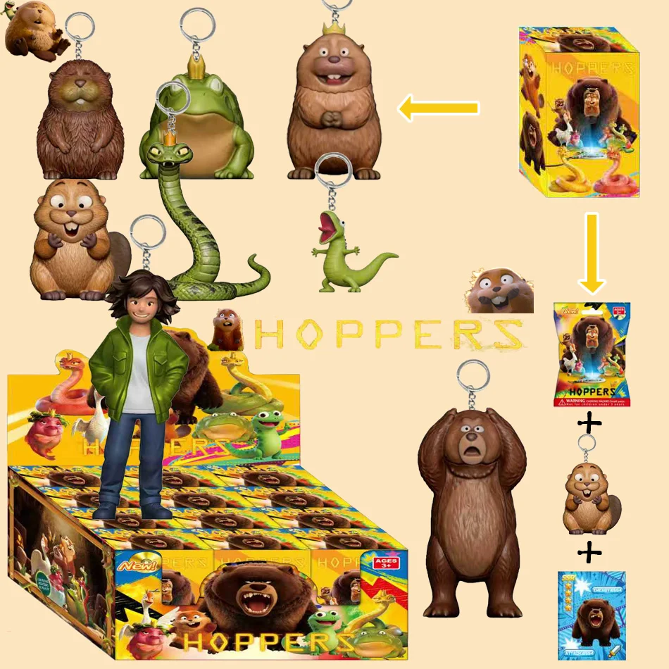 

NEW Disney Anime Movie Hoppers Mabel Tanaka George Keychain figure blind box creative personalized statue model ornament gifts