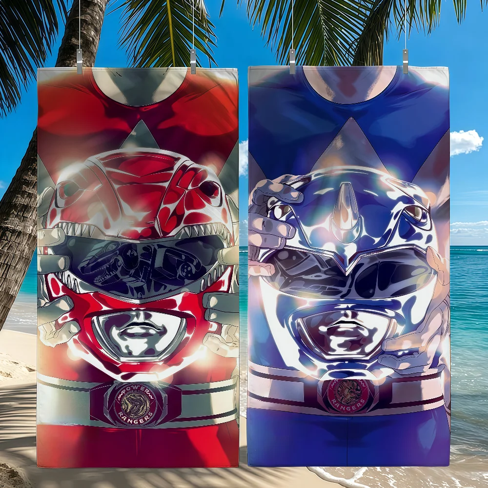 HB P-Power R-Rangers Towel Quick Drying Beach Towels Are Suitable For Swimming Pools Camping Yoga And The Gym
