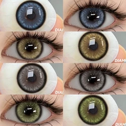 EYESHARE 1pair Colored Contact Lenses for Eyes Natural Brown Contact Blue Eyes Lenses Korean Gray Contacts Yearly Green Pupils