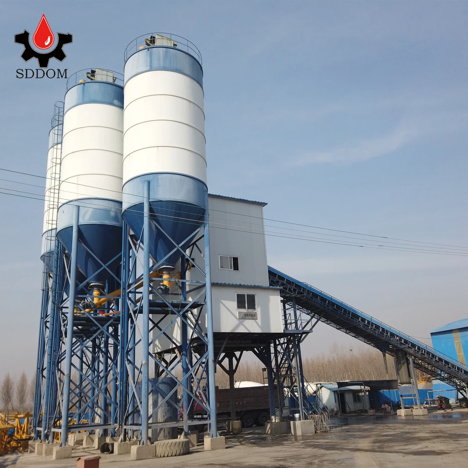 Customized 120m3/h HZS 25 To 240 M3 60m3 C Beton Machine Central Cement Factory Concrete Batching Plant