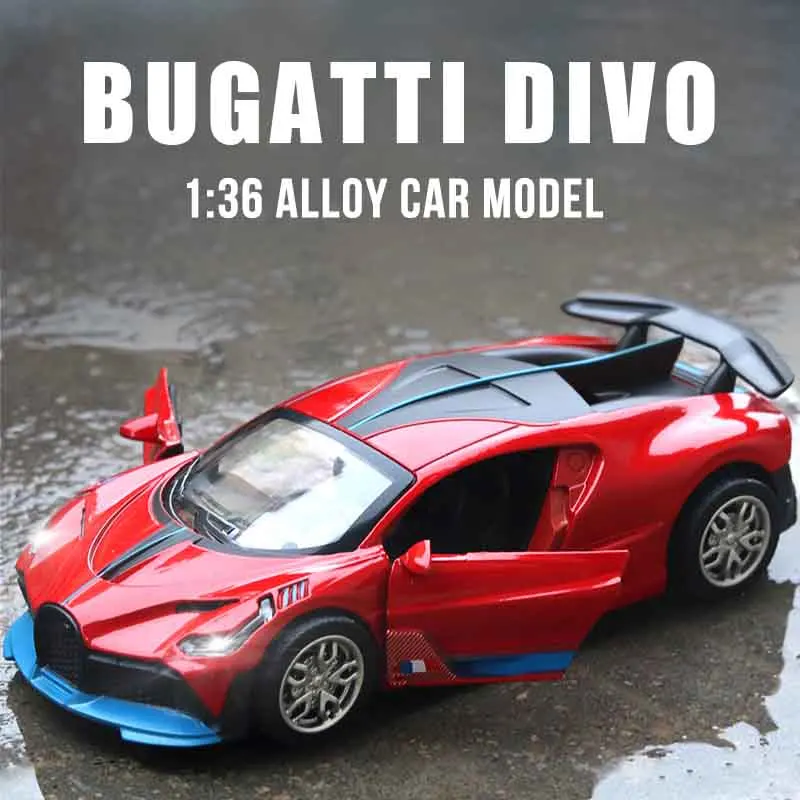 1:36 Bugatti Divo Sport Car Toy Diecasts & Toy Vehicles Metal Toy Car Model High Simulation Pull Back Collection Boy Toy