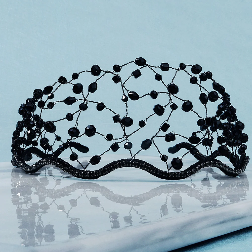 

1pc Woven Wedding Beaded Female Gift Band Mesh Headwear Decorative Elegant Bride Accessory Female Gift