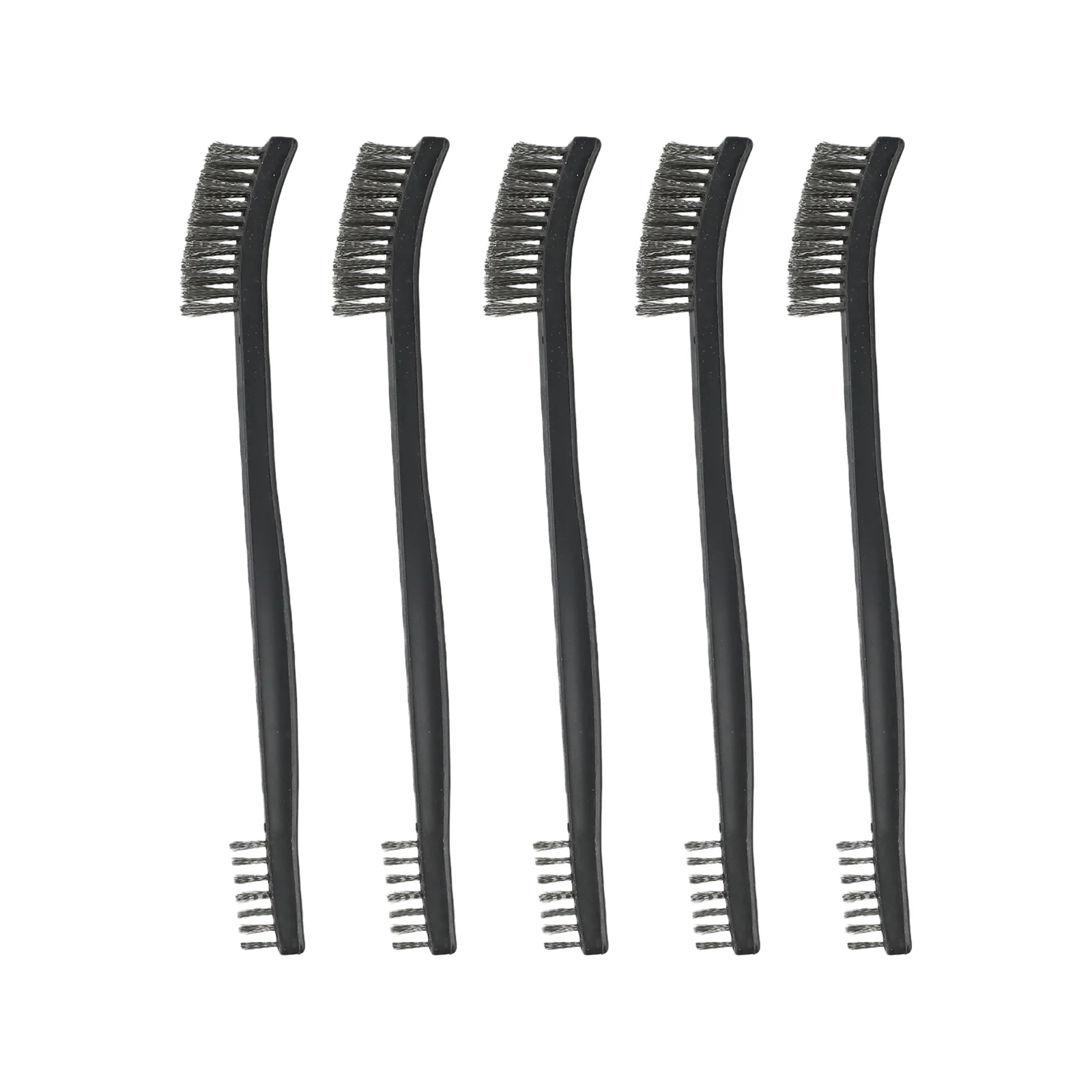 

5pcs Double Head Wire Brush Set Steel Brass Nylon Wire Cleaning Brushes Cleaning Polishing Metal Rust Corrosion Removal