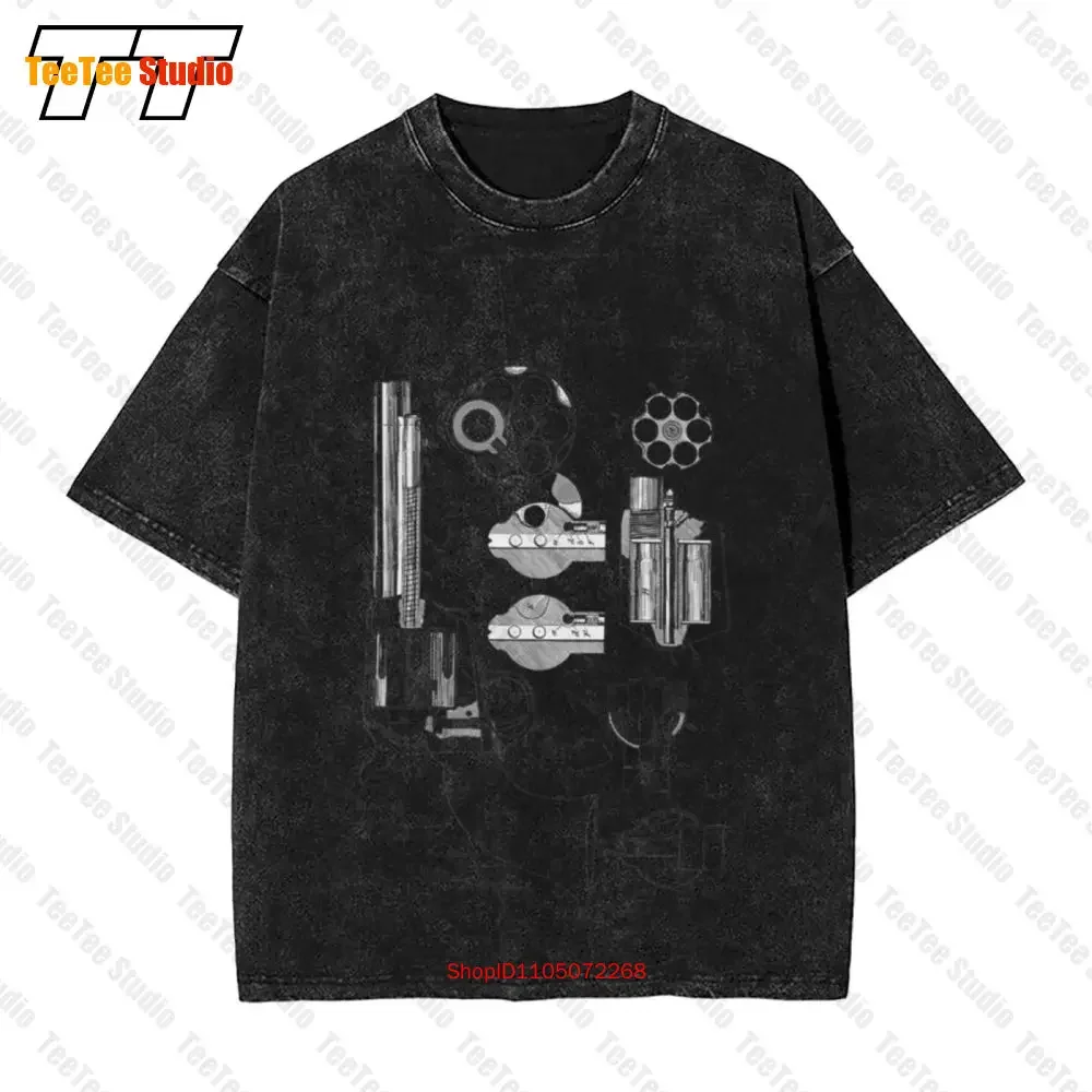 1875 Colt Peacemaker Revolver Patent Vintage Vintage Oversized T-Shirt KM2L