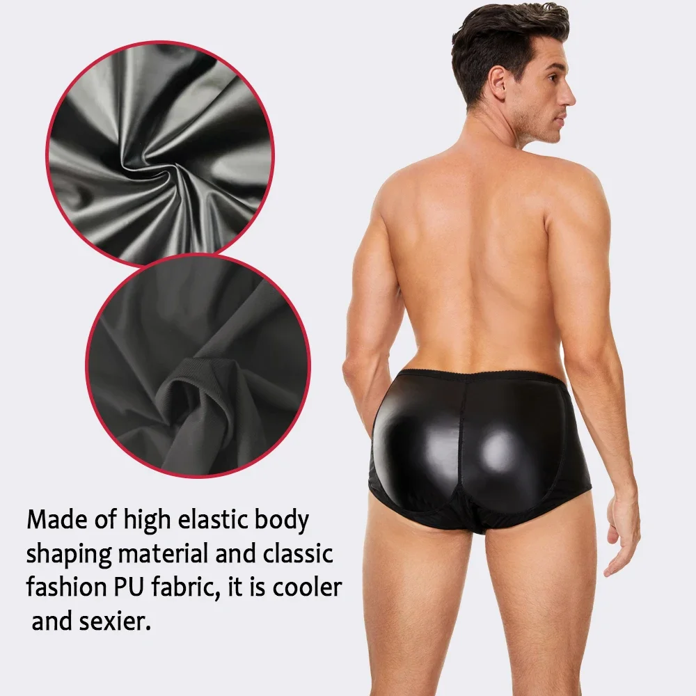 SEXYWG Hip Enhancer Panties With Pads for Men Butt Lifting Shapewear Push Up Body Shaper Slimming Briefs