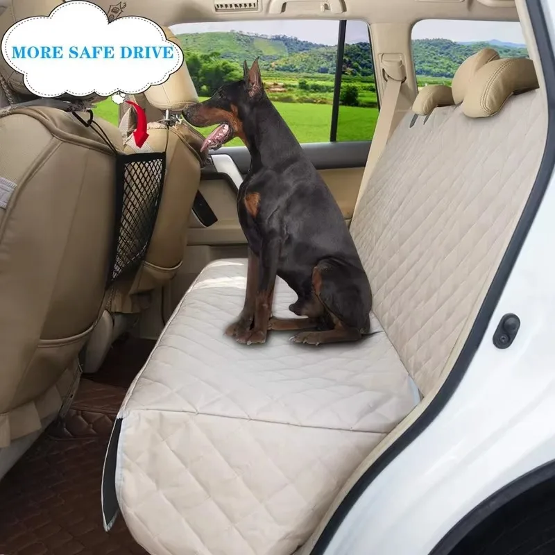 FurStarBenepaw Durable Dog Seat Cover Waterproof Nonslip Backseat Protector High Heat Resistant Fits Cars Trucks SUVs Easy To Cl