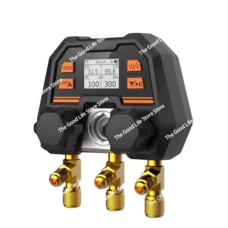 بلوتوث اللاسلكية APP الرقمية الفلور إضافة متر السيارات تكييف الهواء مقياس ضغط المبردات #5