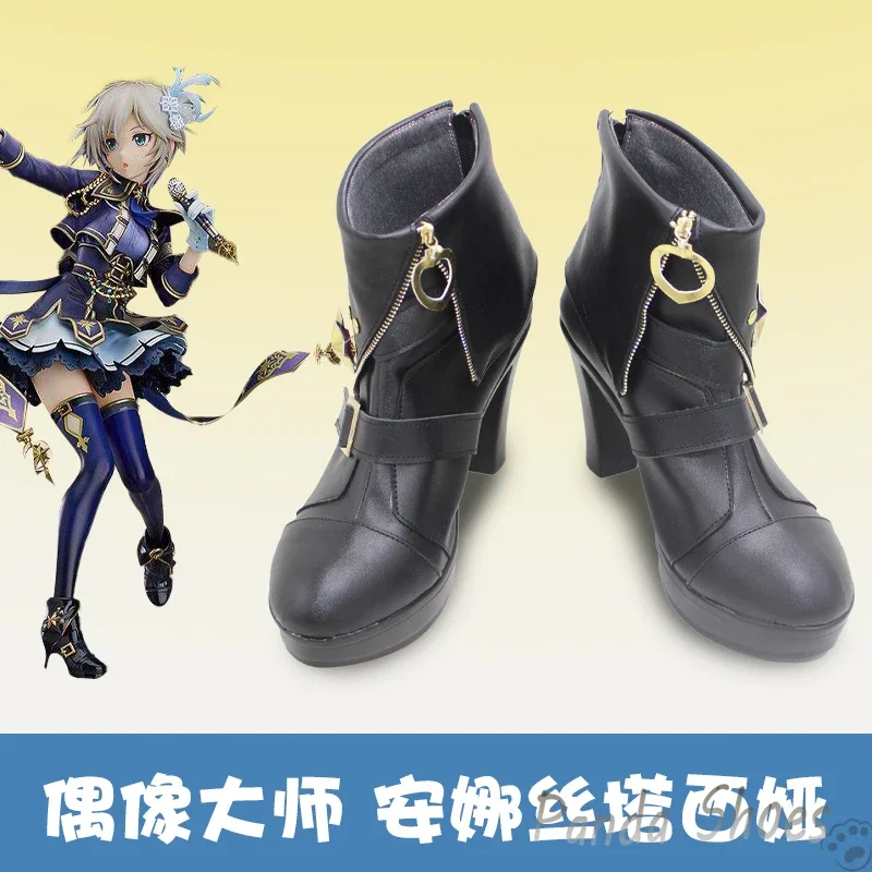 Juego Rebellion Anastasia zapatos de Cosplay Anime Cos Comic Cosplay disfraz Prop zapatos para fiesta de Halloween Con