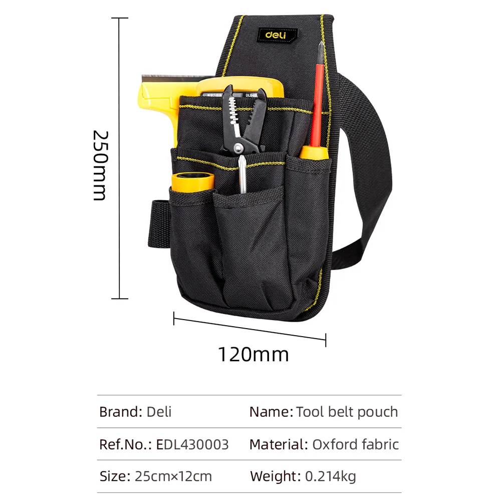 Imagem -06 - Deli-impermeável Multi-funcional Ferramenta Bolsa Broca Holster Cintura Ferramentas Bolsa Organizador Cinto Elétrico Bolsa Bag