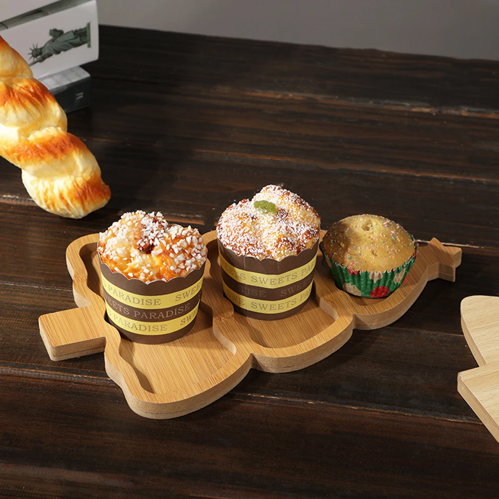 木製クリスマスツリープレートトレイ、シャルキュトリ、レストラ - Food Snacks For Christmas のレビューと価格