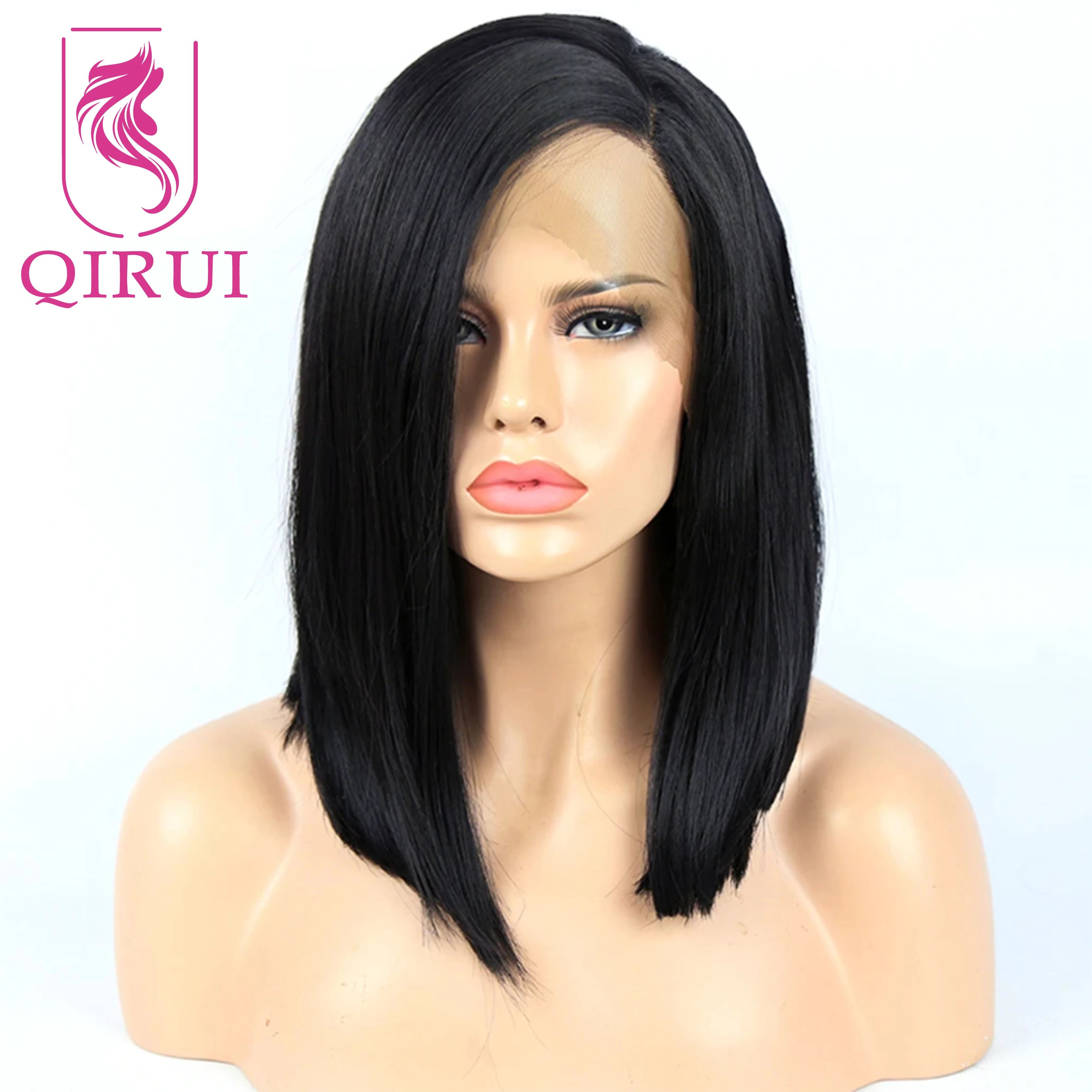 

Bob Wig Human Hair Invisible Transparent Silk Base Full Lace Wig Remy Silky Straight Glueless Silk Top Full Lace Human Hair Wig