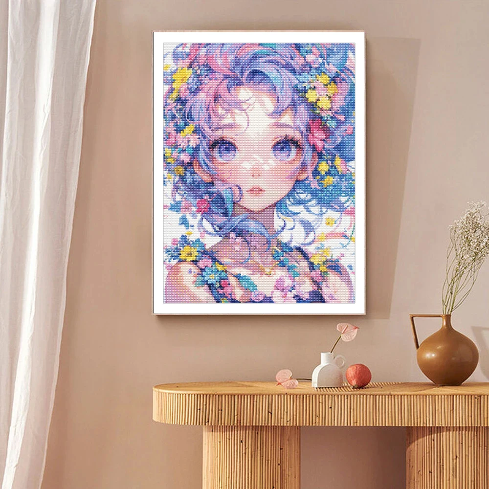 طقم فن الماس الكرتوني، فتاة أن - مراجعة Wallpaper Art And Craft وسعره