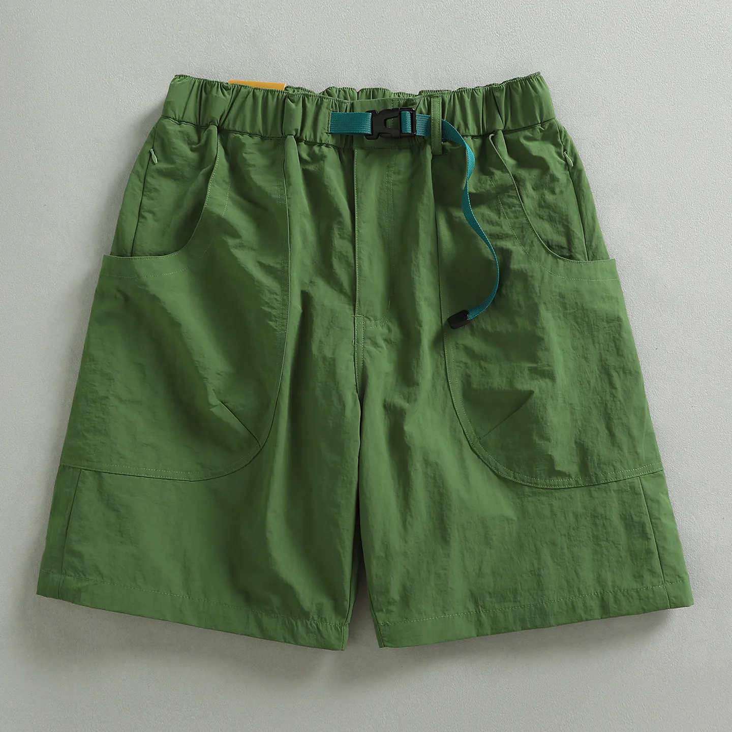 Multi-pocket design outdoor quick-drying casual shorts men's summer retro Japanese trendy loose three-quarter pants