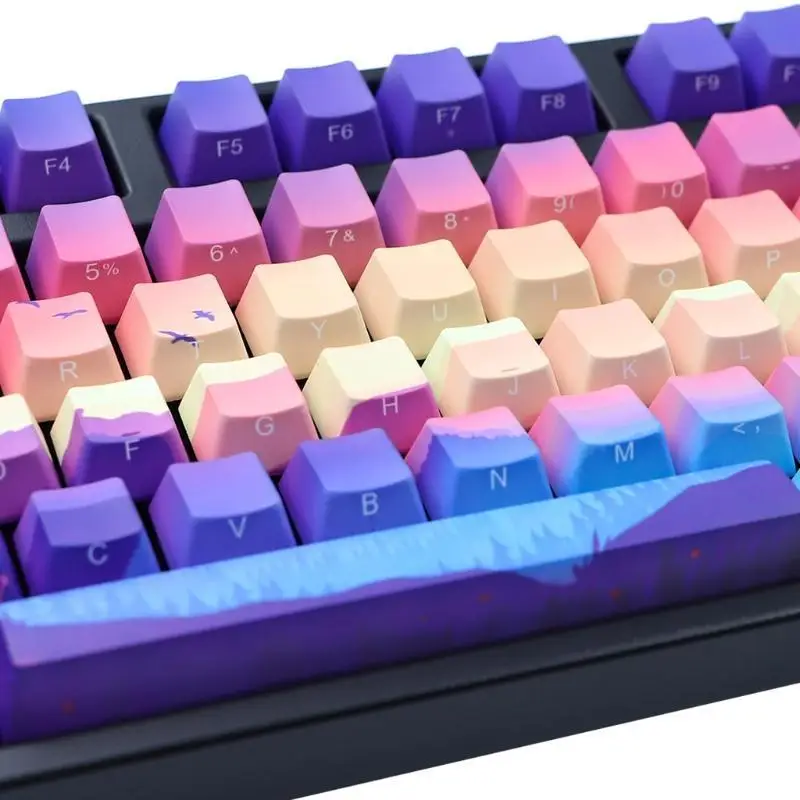 652F Landscape Dye Sublimation PBT Keycap for Standard MX Switch Mechanical Keyboard