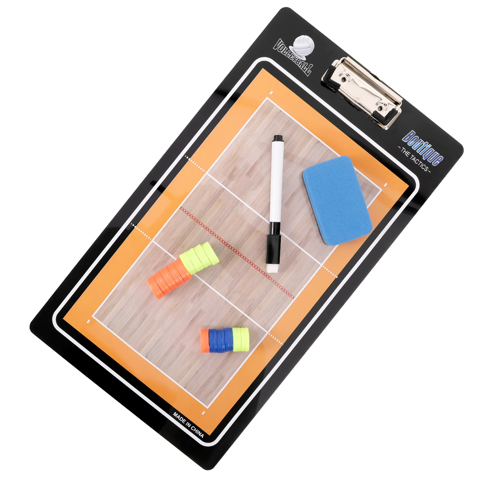 

Volleyball Board Coaching Clipboard With Marker Pen Magnetic Tactical Notebook Game Training Teach Equipment Sports Supply