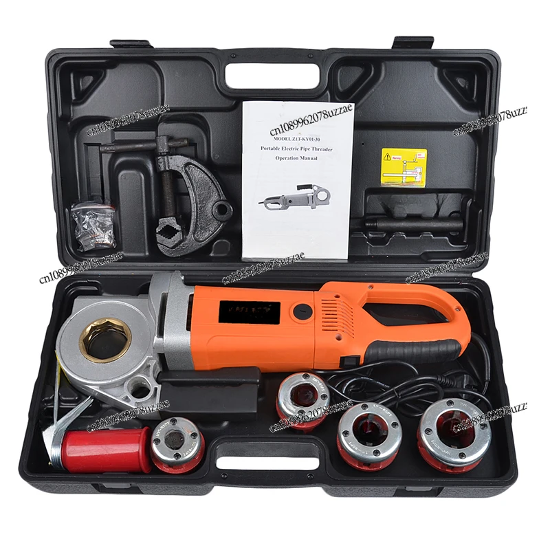 

High-power Handheld Electric Threading Machine Pipe Tapping Hinge Pull, Hinge Thread Galvanized Pipe Threading