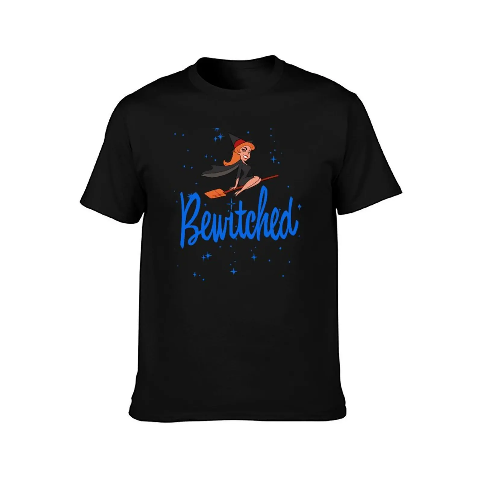 Bewitched colour T-Shirt, Summer Casual Cotton Tee, Oversized Streetwear Tops, Vintage Graphic Print, Loose Fit Short Sleeve