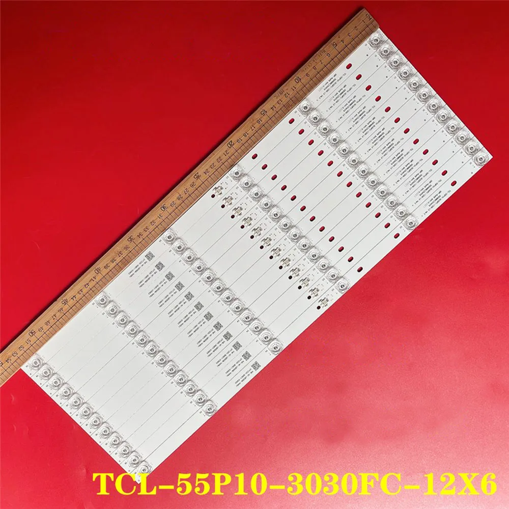 Pasek podświetlenia LED 1/2TV do TCL-55P10-3030FC-12X6-LX 20200106 55C715 55C717 YHF-4C-LB5506-YH10J Biały
