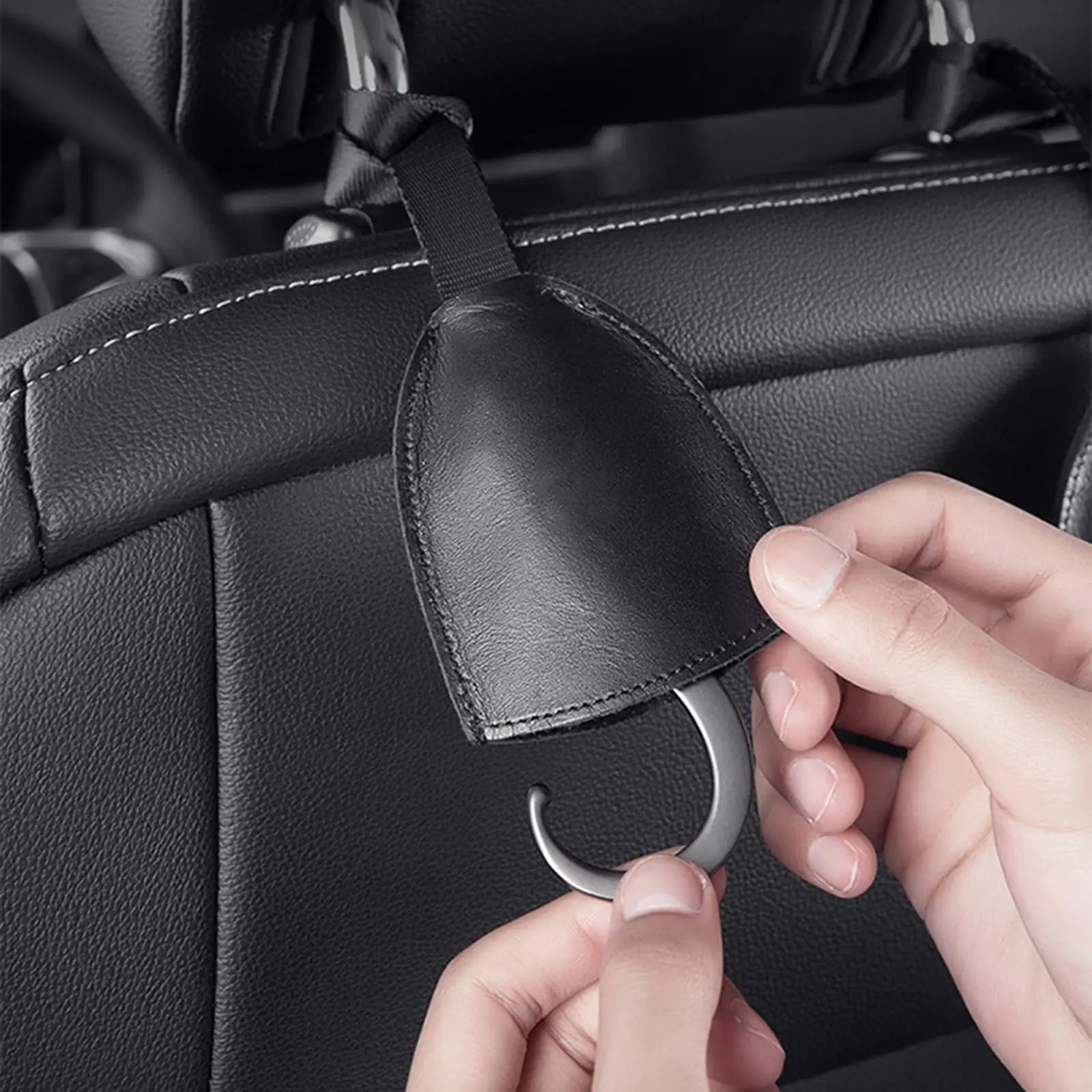 

Крючок для подголовника сиденья, крючок для хранения автомобиля, прочный держатель грузоподъемности, органайзер, скрытая вешалка на заднее сиденье для зонтов, пальто