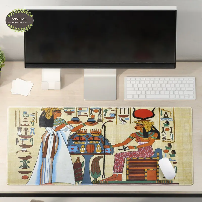 Egyptian Art MousePad Desk Mouse Mat Gamer Rubber Carpet for Computer Table Laptop Pad Luxury Office Player Carpets Home Decor