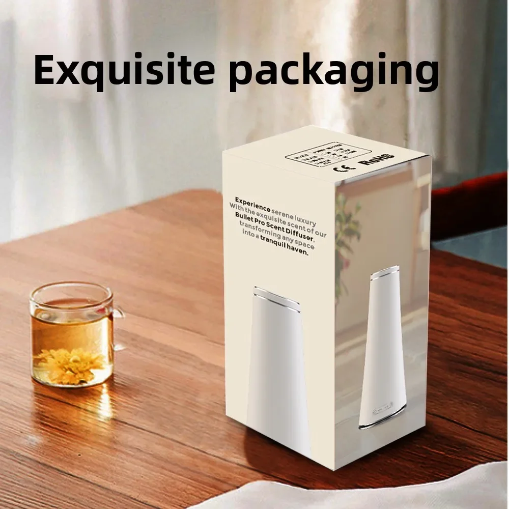 

A800 Bluetooth Fragrance Scent Aroma Machine APP Control Rechargeable Silent 300 Cubic Space with Mood Light for Office Hotel