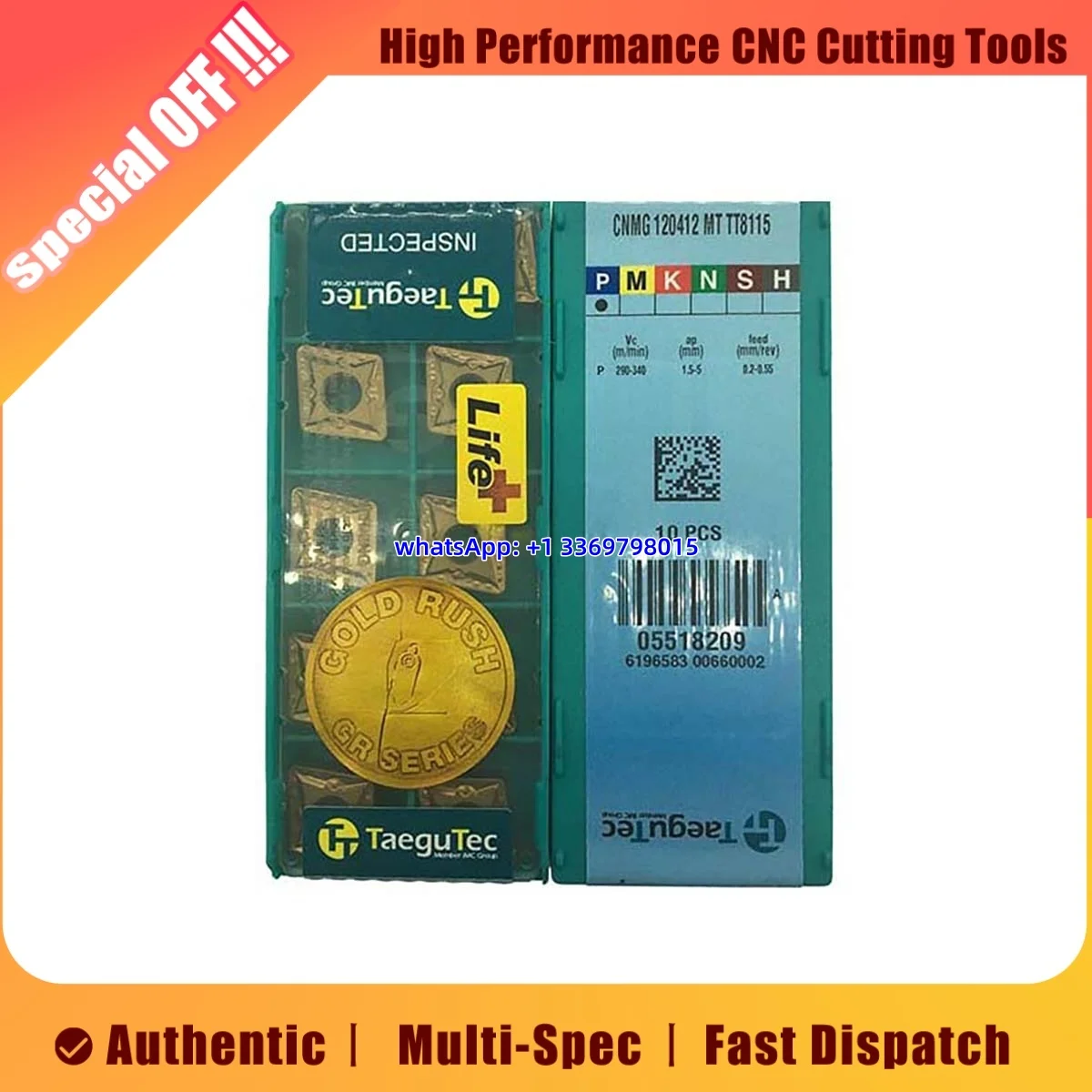 10-pieces-d'origine-cnmg1204-04-08-12-dcmt0702-04-dcmt11t3-04-08-fc-mt-pc-fg-tt8115-tt8115b-insert-de-tournage