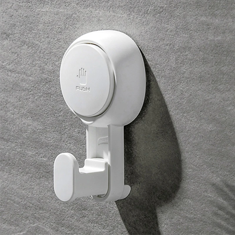 

Strong Vacuum Suction Cup Hook Free Punching Bathroom Traceless Viscose Wall Bathroom Door Behind Towel Sticky Hook